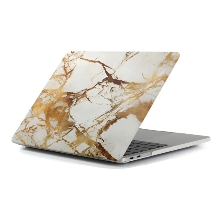 Husă pentru laptop Helmet Hardshell for Macbook Pro 13 2016/2017 Marble Gold (HMT-HSMBP13-GL)