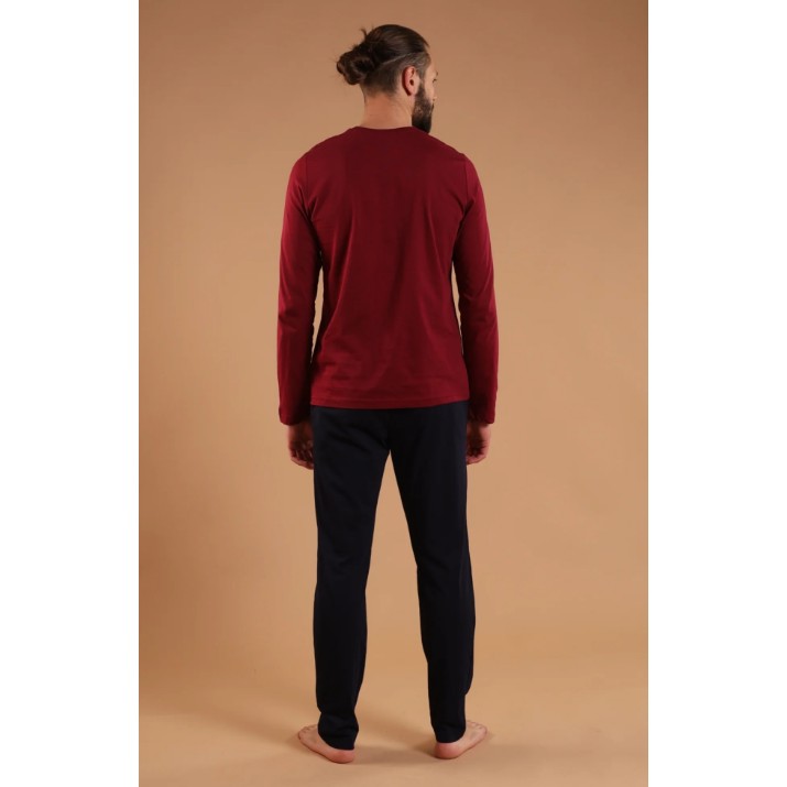 Pijama pentru bărbați Bumbacel MPJ7117_1930_M5 Red, s.L