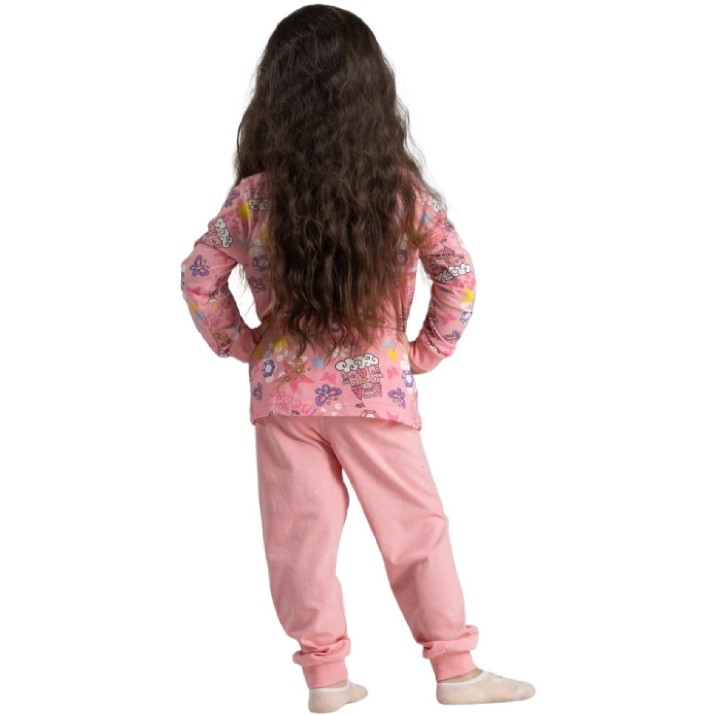 Pijama pentru copii Bumbacel GPJ26003_1912_S26 Pink, 5-6 years