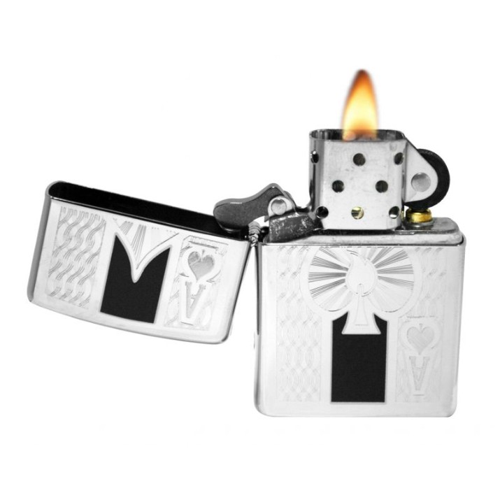 Зажигалка Zippo 24196 250 Zippo Ace High Polish Chrome Ace