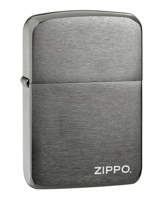 Зажигалка Zippo 24485 1941 Replica Black Ice Logo