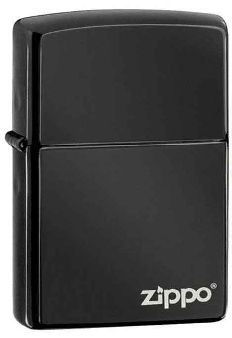 Зажигалка Zippo 24756ZL Ebony w/ Zippo Logo-Laser