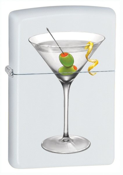 Brichetă Zippo 28271 Zippo Gold Design BS Martini White Matte Windproof