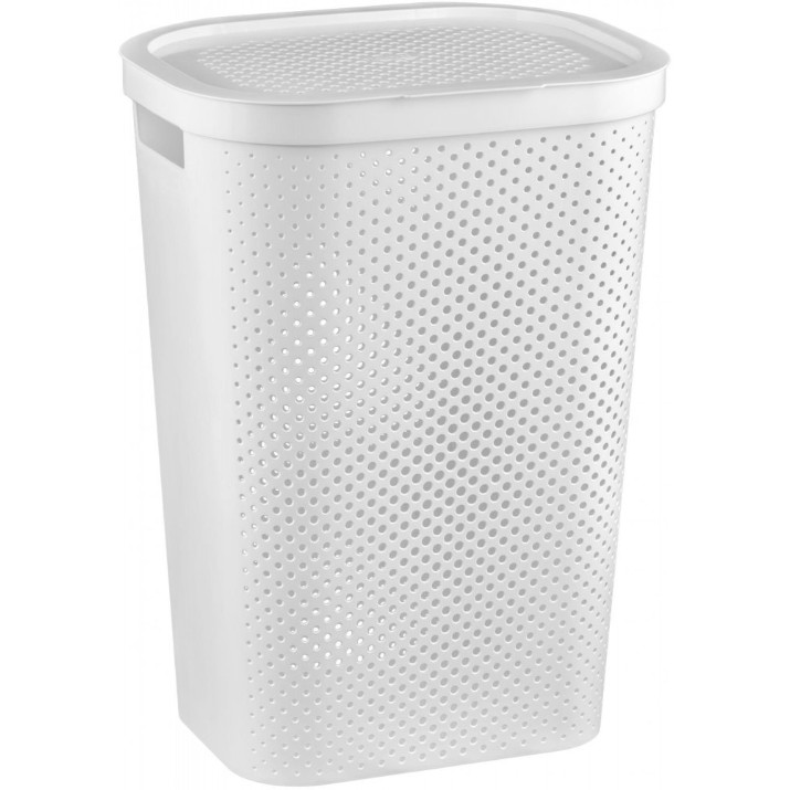 Корзина для белья Curver Infinity Recycled 60L White (231007)