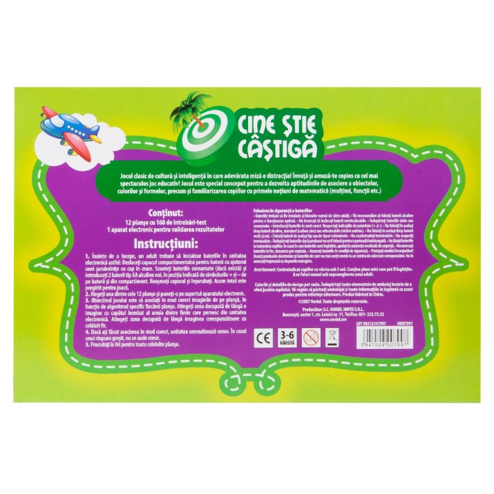 Joc educativ de masa Noriel Cine stie (NOR7997)