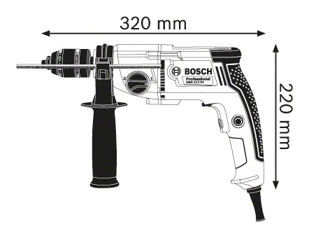 Maşină de găurit Bosch GBM 13-2 RE (06011B2002)
