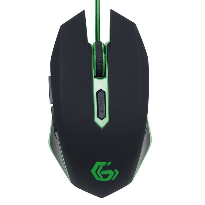 Компьютерная мышь Gembird MUSG-001-G Black/Green