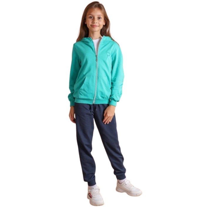 Costum sportiv pentru copii Bumbacel GTR24559K_5427_5320_S85 Green, 8-9 years