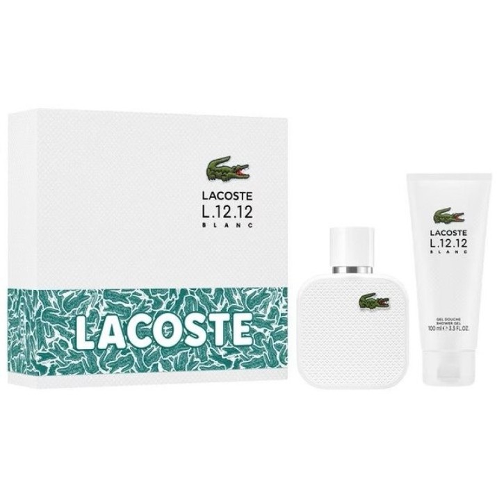 Set de parfumuri pentru el Lacoste L.12.12. Blanc EDT 50ml + Shower Gel 100ml