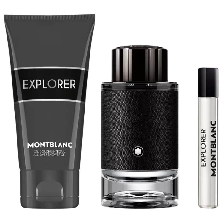 Парфюмерный набор для него Montblanc Explorer EDP 100ml + EDP 7.5ml + Shower Gel 100ml