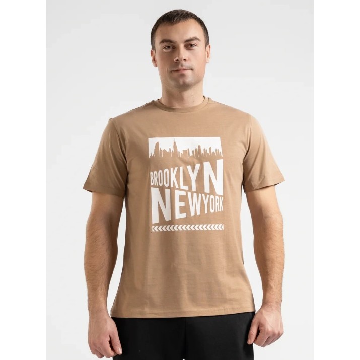Мужская футболка Bumbacel MT52007_1312_S5 Brown, s.XL