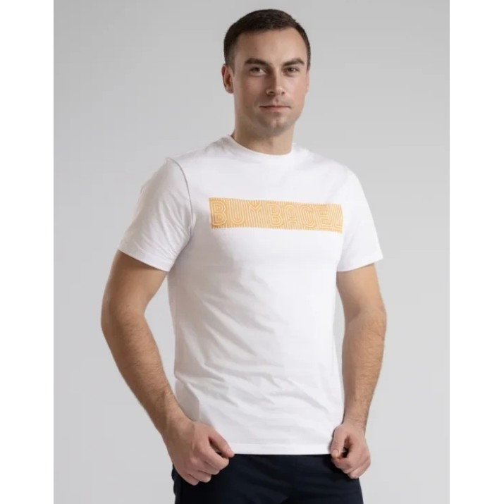 Мужская футболка Bumbacel MT5488_0003A4_S6 White, s.XXL