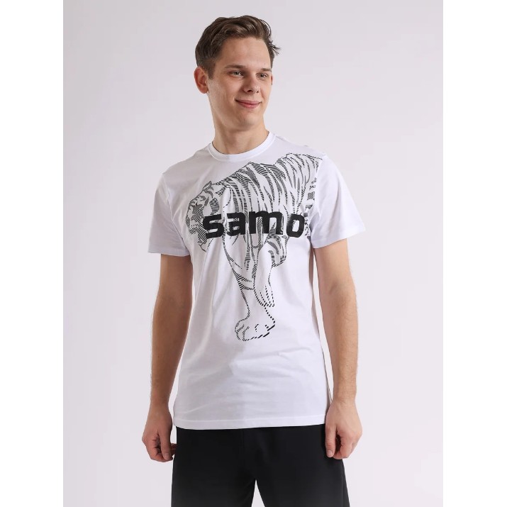 Мужская футболка Bumbacel MT5622K_4001I13_S6 White, s.XL