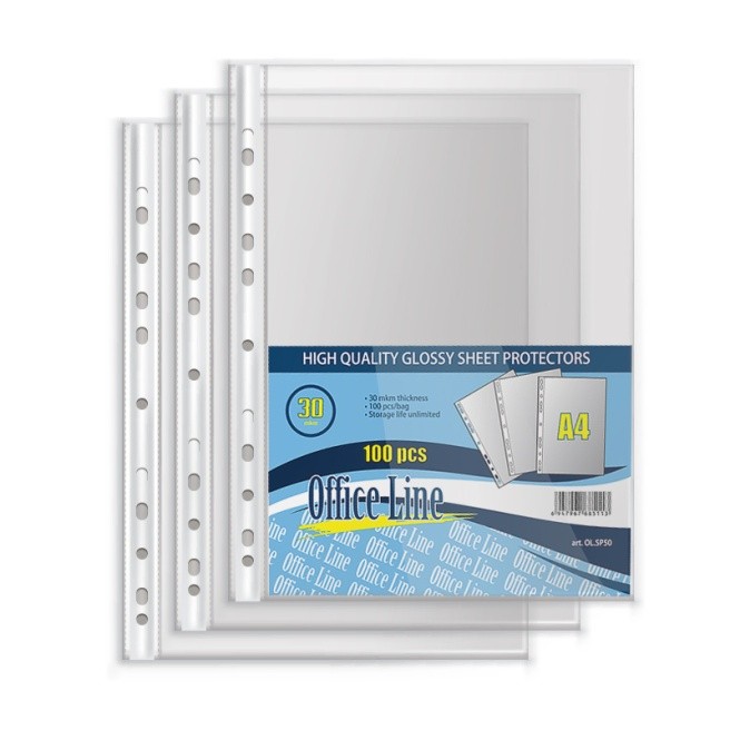 File protectie pentru documente Officeline A4 100pcs (OL.SP30)