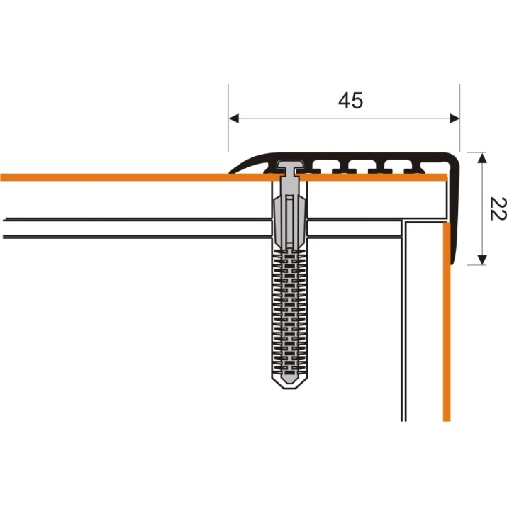 Profil pentru podea Myck D-K0100-3E-200