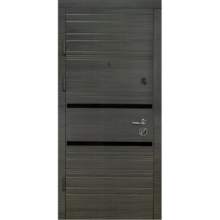 Uşă de exterior Булат К-8 514/191 Wenge Horizon Grey/Oak Sundae Horizon 950mm Right