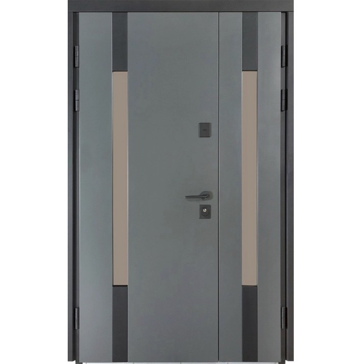 Входная дверь Булат Термо House 706/431 Anthracite/White Satin Street 1200mm Right