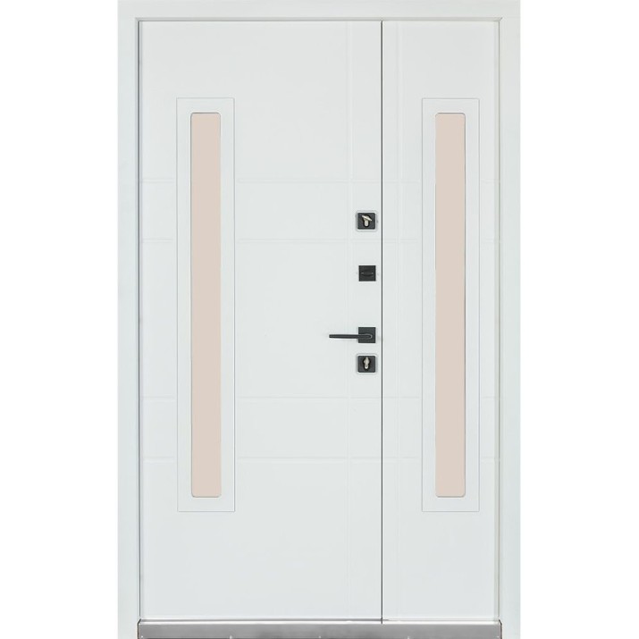 Входная дверь Булат Термо House 706/431 Dark Anthracite/White Satin Street 1200mm Right
