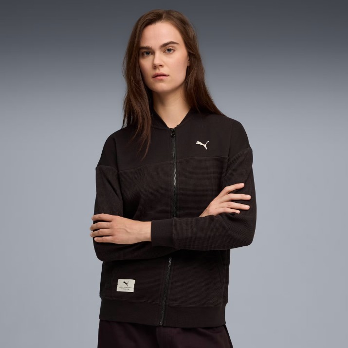 Hanorac damă Puma Class Relaxed Pinnacle Full-Zip Tr Puma Black, s.XS