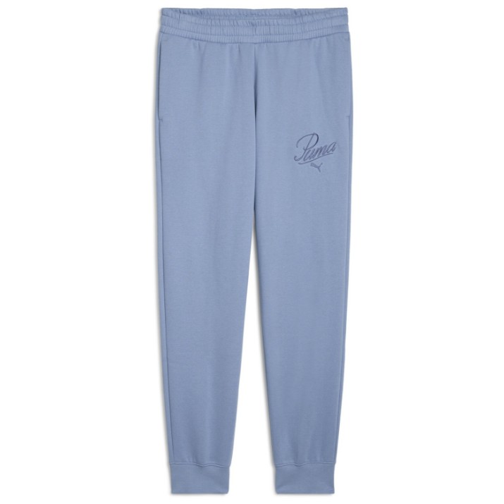 Женские спортивные штаны Puma Ess Script Fl Cl Cool Blue, s.XS