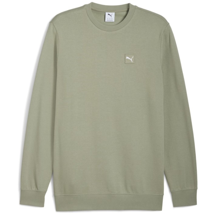 Hanorac pentru bărbați Puma Ess Elevated Crew Fl Lux Army, s.XXL