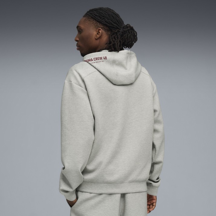 Мужская толстовка Puma M Cloudspun Hoodie Light Gray Heather, s.S