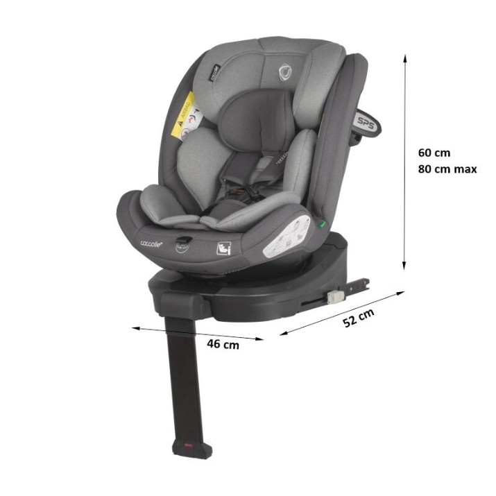 Scaun auto pentru copii Coccolle Sidra iSize Diamond Black (324087160)