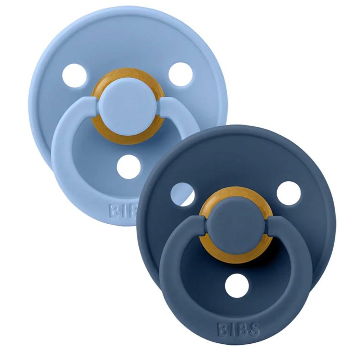 Пустышка BIBS Colour 2 Pack - Sky Blue/Steel Blue 6+ months (120277)