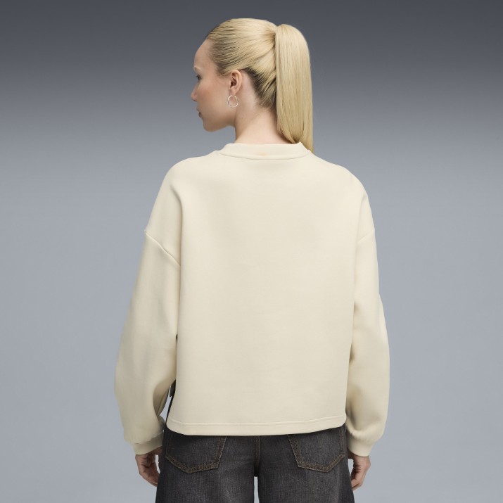 Женская толстовка Puma Wardrobe Ess Oversized Crew Alpine Snow, s.XS