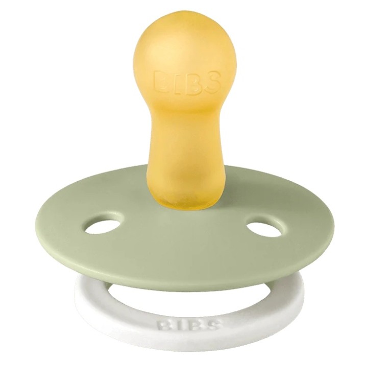 Suzeta BIBS Colour Glow 2 Pack - Sage/Vanilla 18+ months (130370)