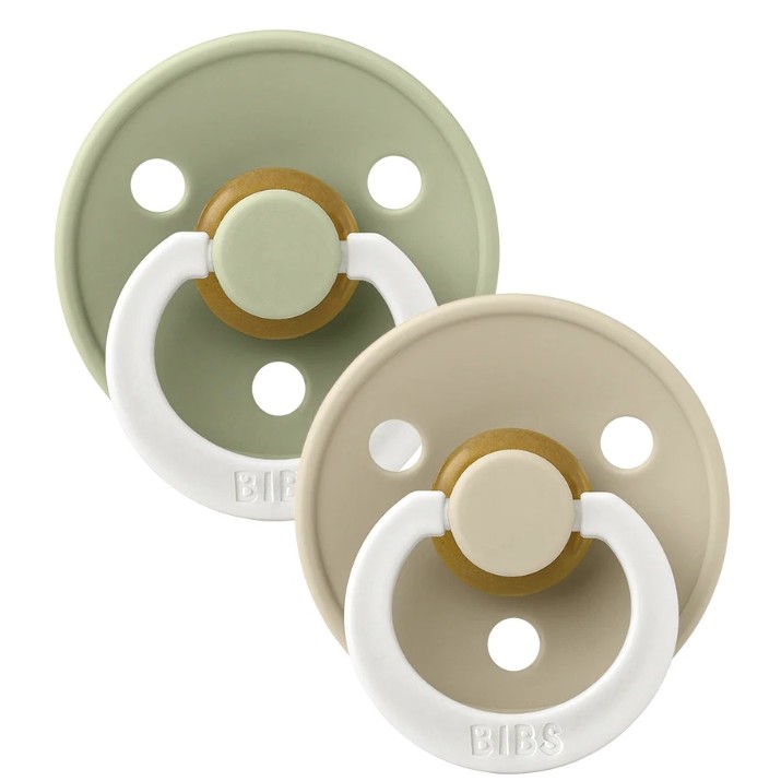 Пустышка BIBS Colour Glow 2 Pack - Sage/Vanilla 6+ months (120409)