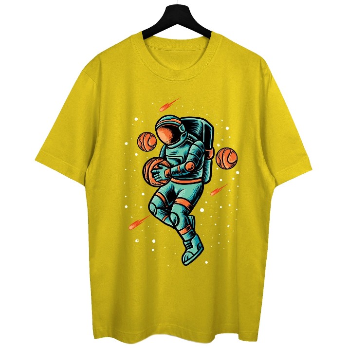 Tricou bărbătesc Soling Cosmo basket Yellow, s.XS (Print-t103)