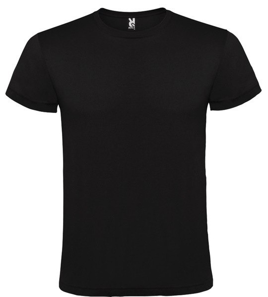Мужская футболка Roly Atomic 150 6424 Black, s.M
