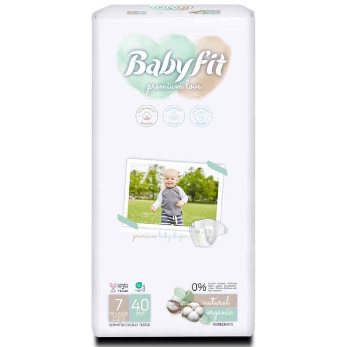 Подгузники Babyfit Jumbo XXLarge 7/40pcs