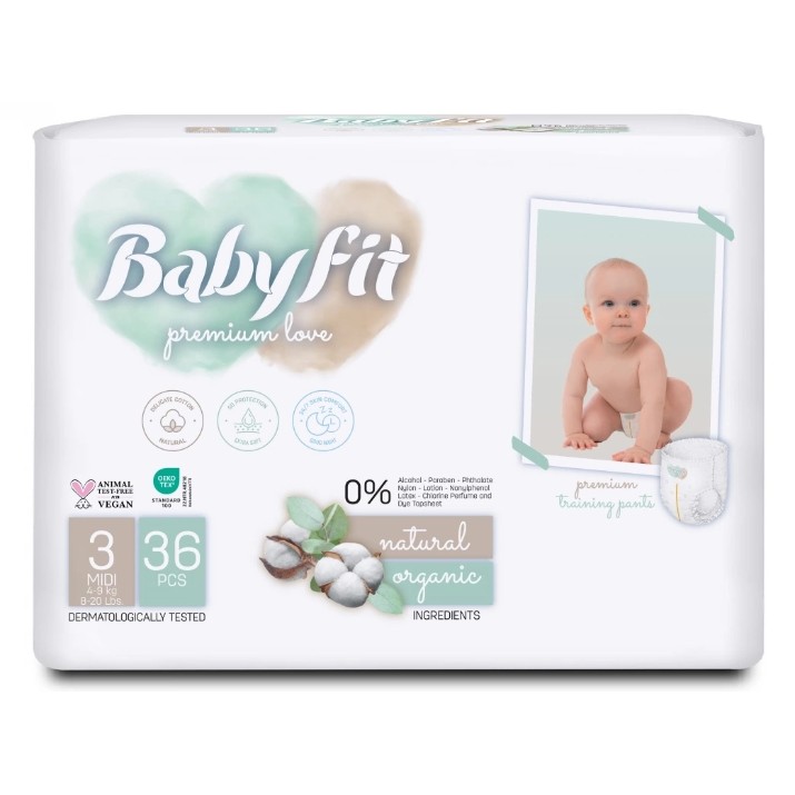 Подгузники-трусики Babyfit Midi 3/36pcs