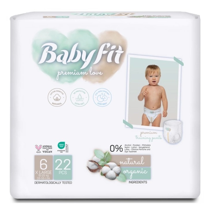 Подгузники-трусики Babyfit XLarge 6/22pcs