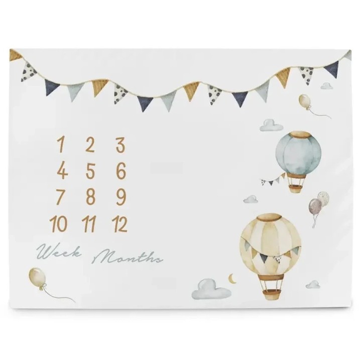 Игровой коврик Ceba Baby Milestone Basic Balloons 92x72cm (W-309-000-734)