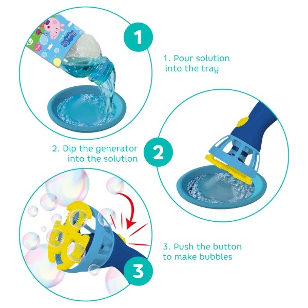 Набор мыльных пузырей Dodo Peppa Pig 450ml (200613)