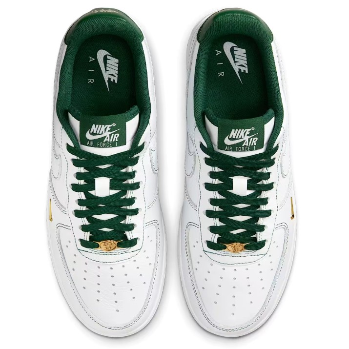 Ghete pentru dame Nike Air Force 1 07 Mini Jewel White/Metallic Gold/Gorge Green, s.36.5