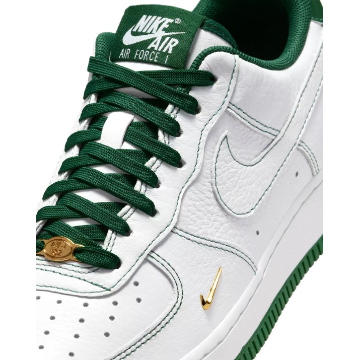 Ghete pentru dame Nike Air Force 1 07 Mini Jewel White/Metallic Gold/Gorge Green, s.37.5