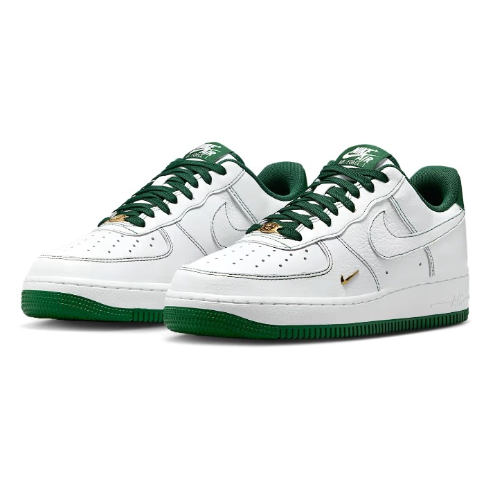 Ghete pentru dame Nike Air Force 1 07 Mini Jewel White/Metallic Gold/Gorge Green, s.39