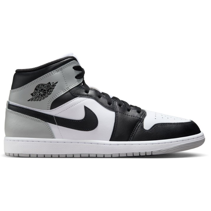 Bocanci pentru bărbați Nike Air Jordan 1 Mid White/Light Smoke Grey/Black, s.42.5