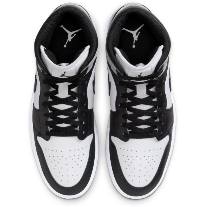 Bocanci pentru bărbați Nike Air Jordan 1 Mid White/Light Smoke Grey/Black, s.42.5