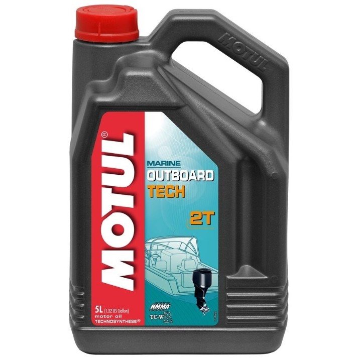 Моторное масло Motul 2T Outboard Tech 5L (101728)