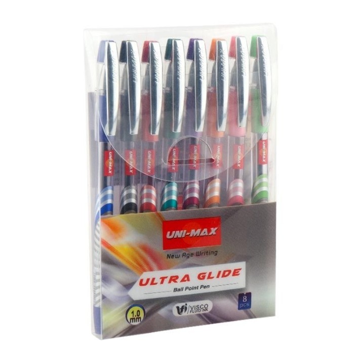 Набор ручек Unimax Ultraglide ST 8pcs (UX116-20)
