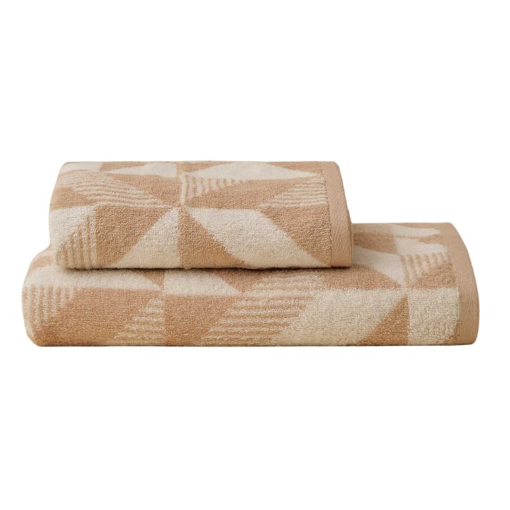 Полотенце Maisonette Trangles 50x100 Beige 118947