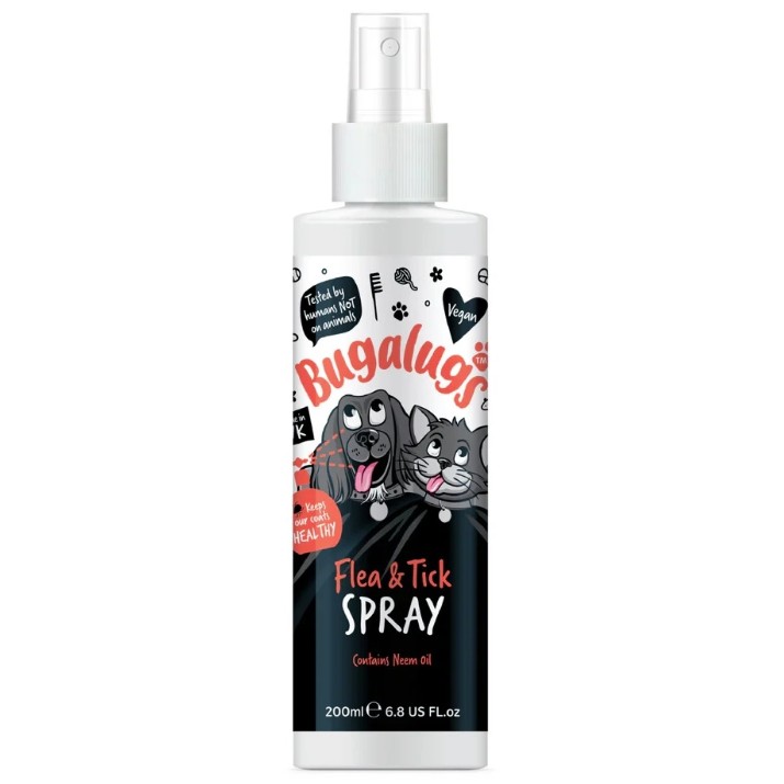 Spray impotriva căpușelor și puricilor Bugalugs Flea & Tick 200ml