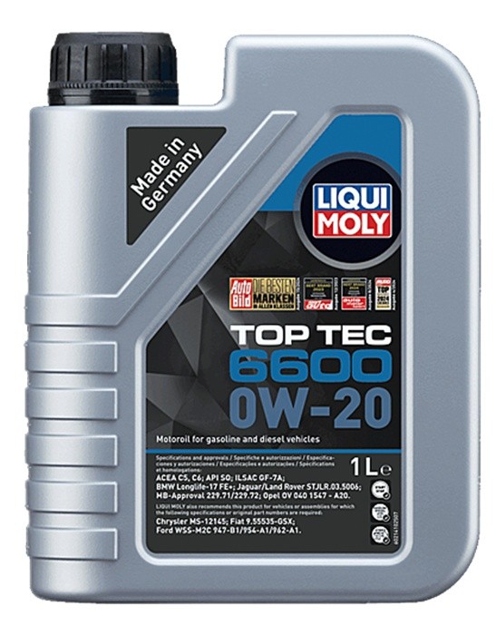 Ulei de motor Liqui Moly Top Tec 6600 oW-20 1L (21410)