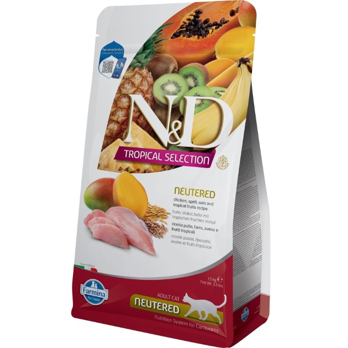 Сухой корм для кошек Farmina N&D Tropical Selection Chicken Neutered Adult 1.5kg