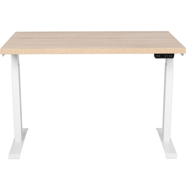 Masa de birou CUSTO FlexiDesk 120x70 Oak Sonoma/White (100.02.0005)